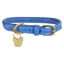 Digby and Fox Rolled Leather Dog Collar ROYAL