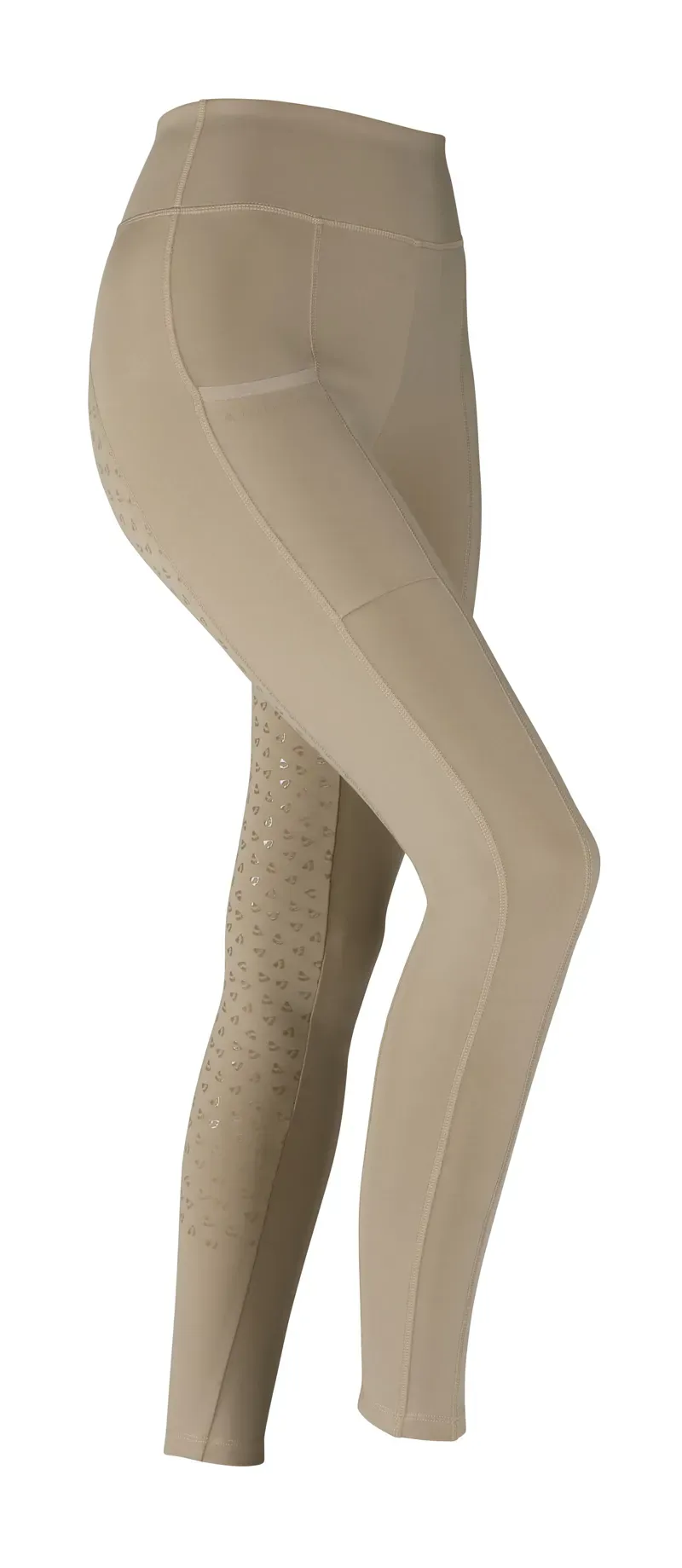 Aubrion Hudson Girl's Riding Tights in Beige