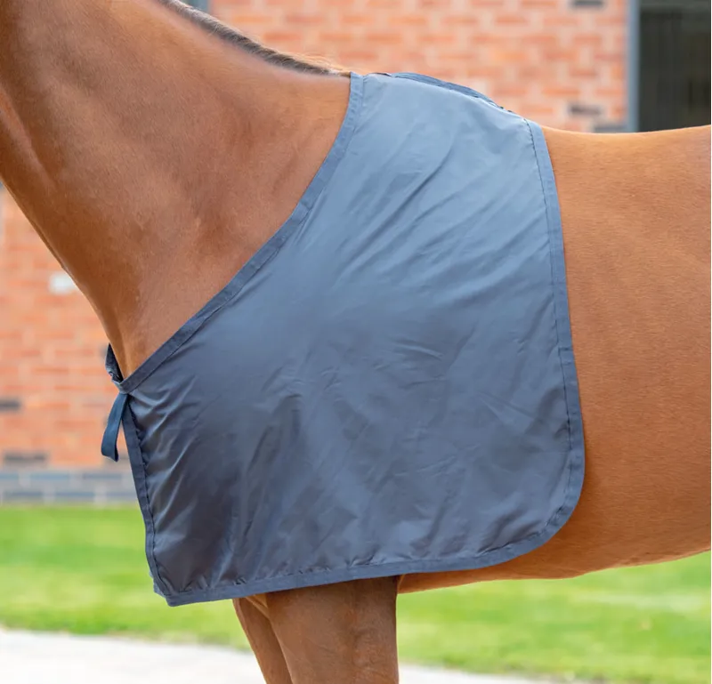 Shires Satin Anti-Rub Bib In Blue