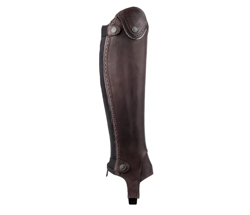 Moretta Lucetta Leather Gaiters in Brown