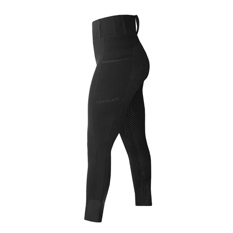 Eque Luxe Thermal Pull On Breeches Black-4