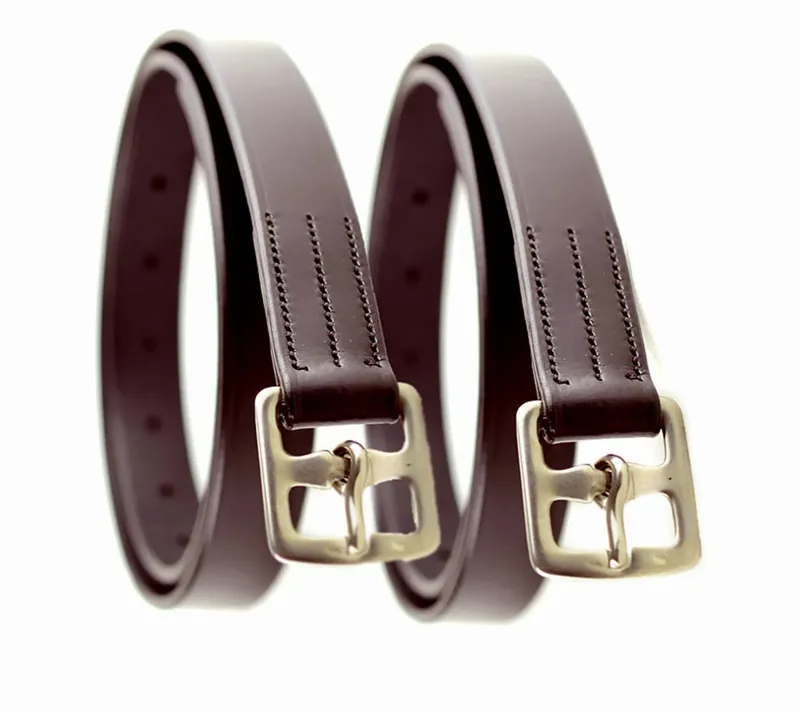 Ascot Adult Stirrup Leathers Brown