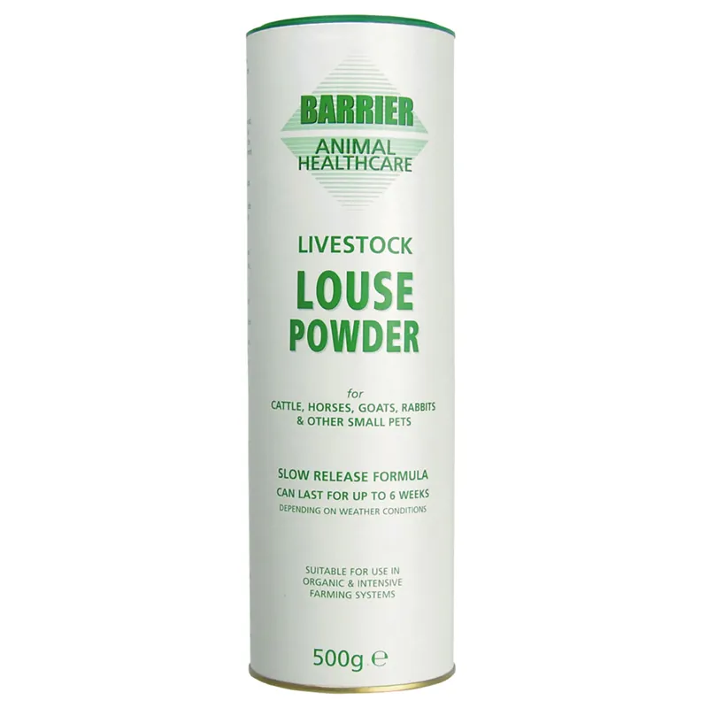 Barrier 500gm Shaker Livestock Louse Powder