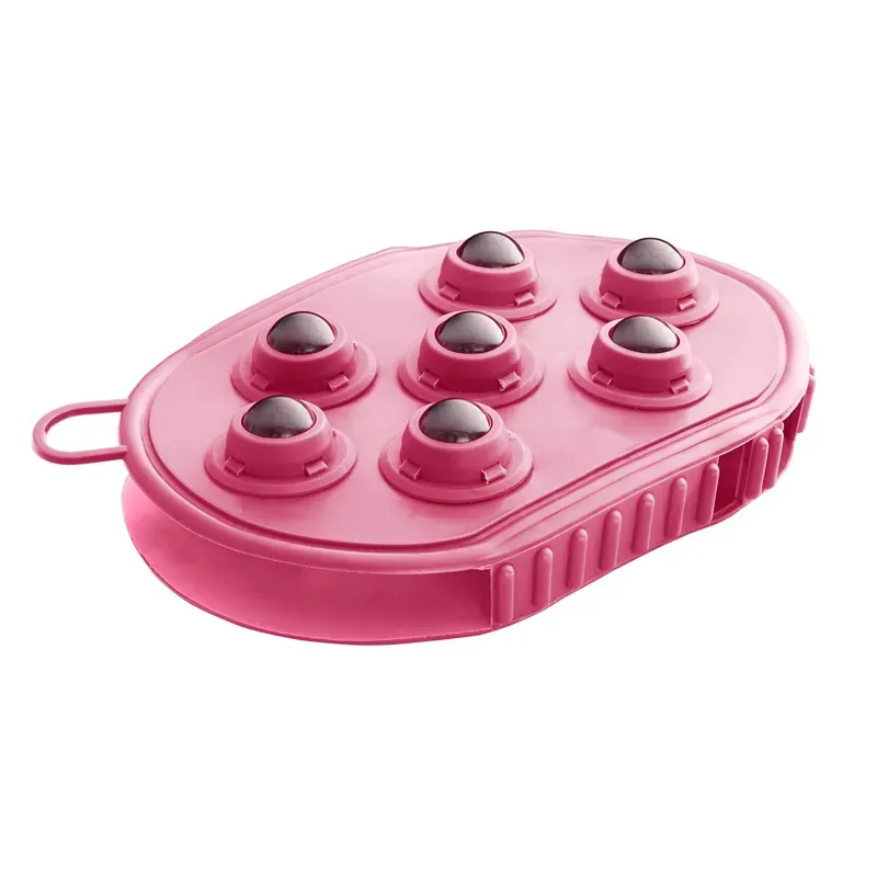 Bitz Massage Grooming Mitt in Pink