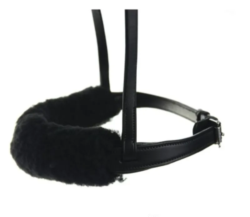 Hy Equestrian Noseband Cover in Black