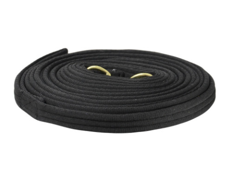 Hy Soft Webbing Lunge Rein in Black