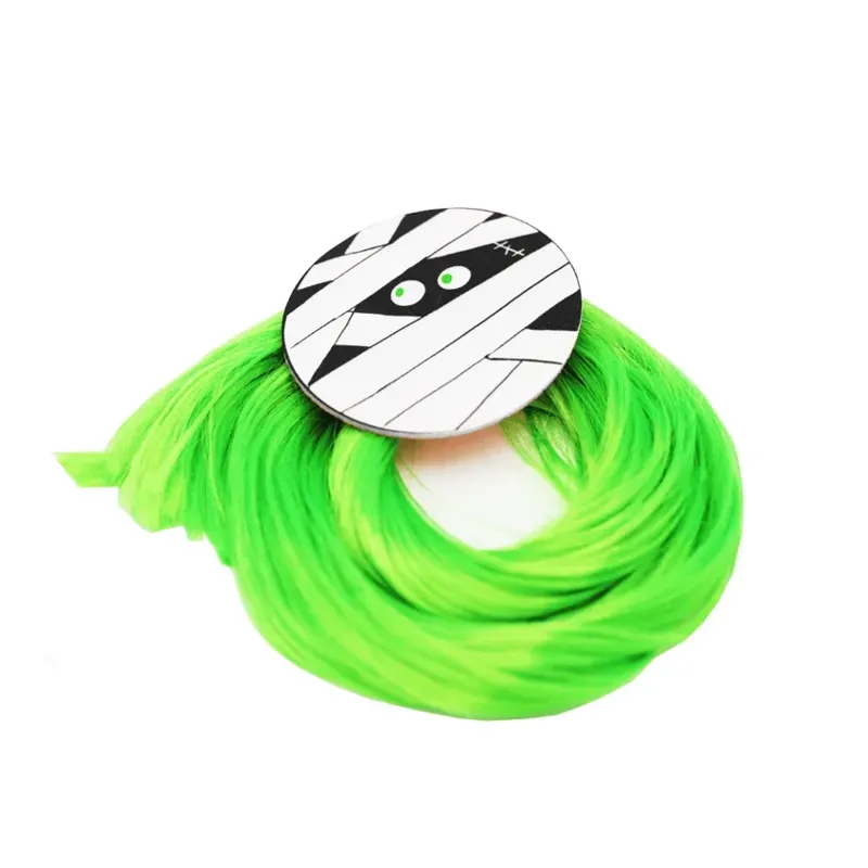 Equetech One Size Mummy Mayhem Horse Tail Tassel in Green/White