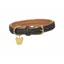 Digby and Fox Padded Leather Dog Collar BLACK