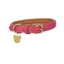 Digby and Fox Padded Leather Dog Collar PINK