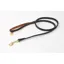 Digby and Fox Padded Leather Dog Lead BLACK
