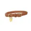 Digby and Fox Rolled Leather Dog Collar Tan