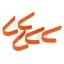 Ezi-Kit Small Stable Hooks in Orange