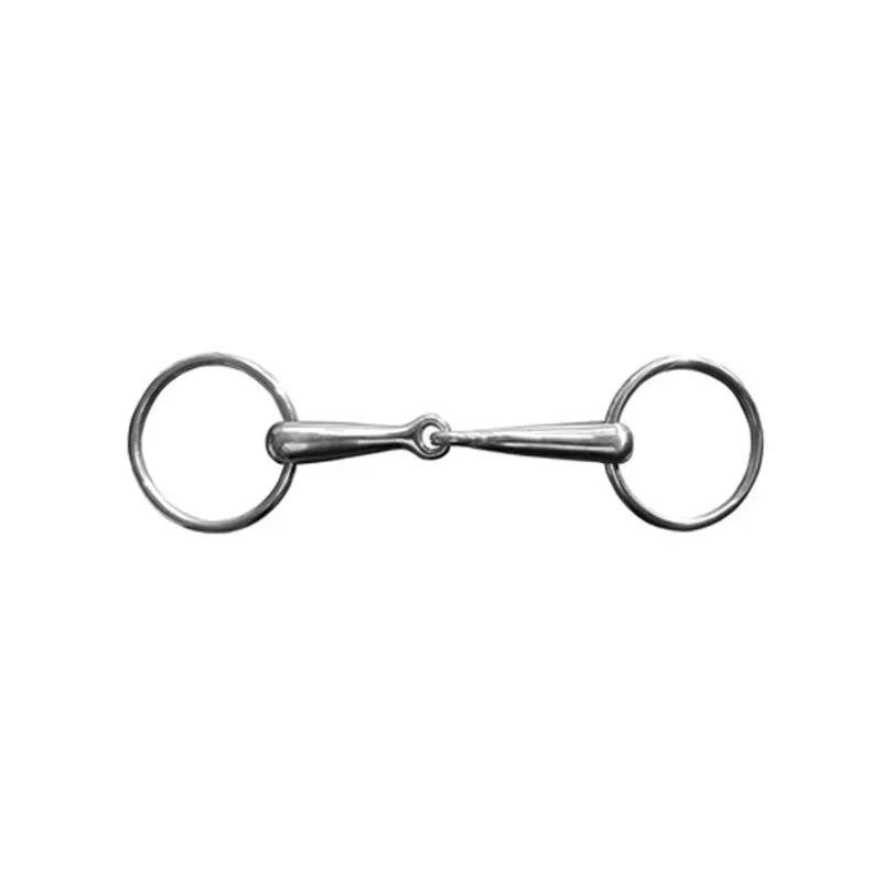 JHL Pro Steel Loose Ring Jointed Snaffle Bit in Silver