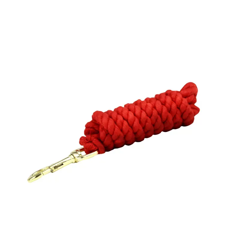 KM Elite Superfine Cotton Lead Rope in Red