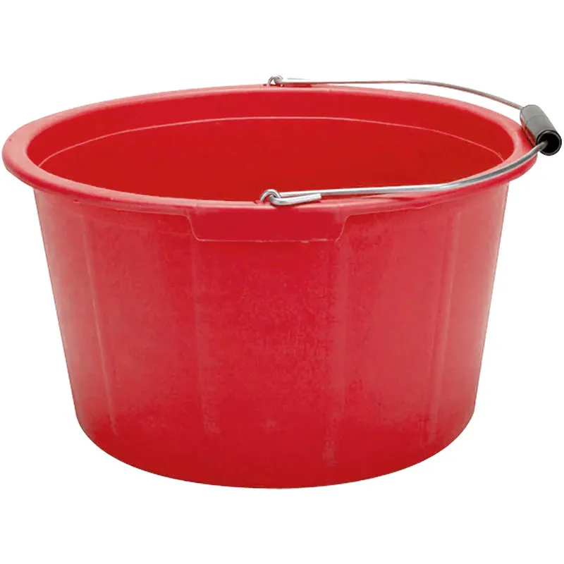 Lincoln Buckets and Plastics Mould Flex 20l Feed Bucket in Red