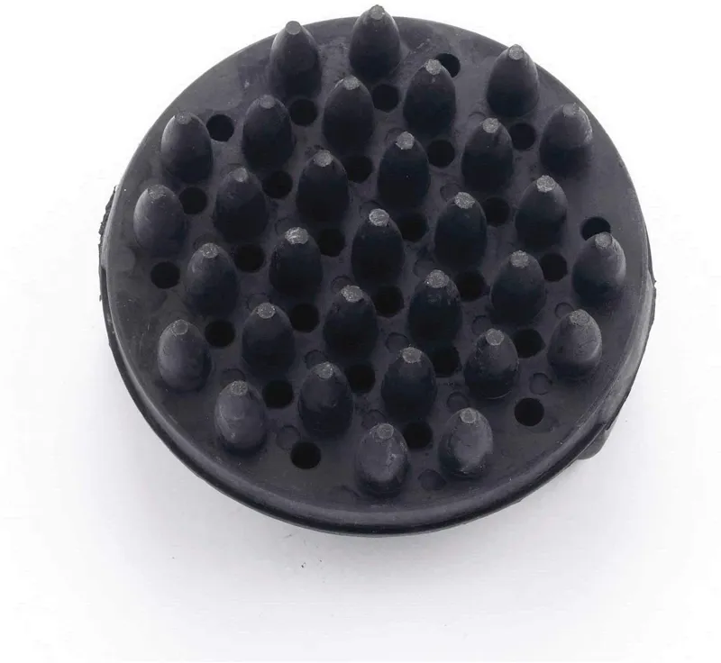 Lincoln Circular Rubber Curry Comb in Black