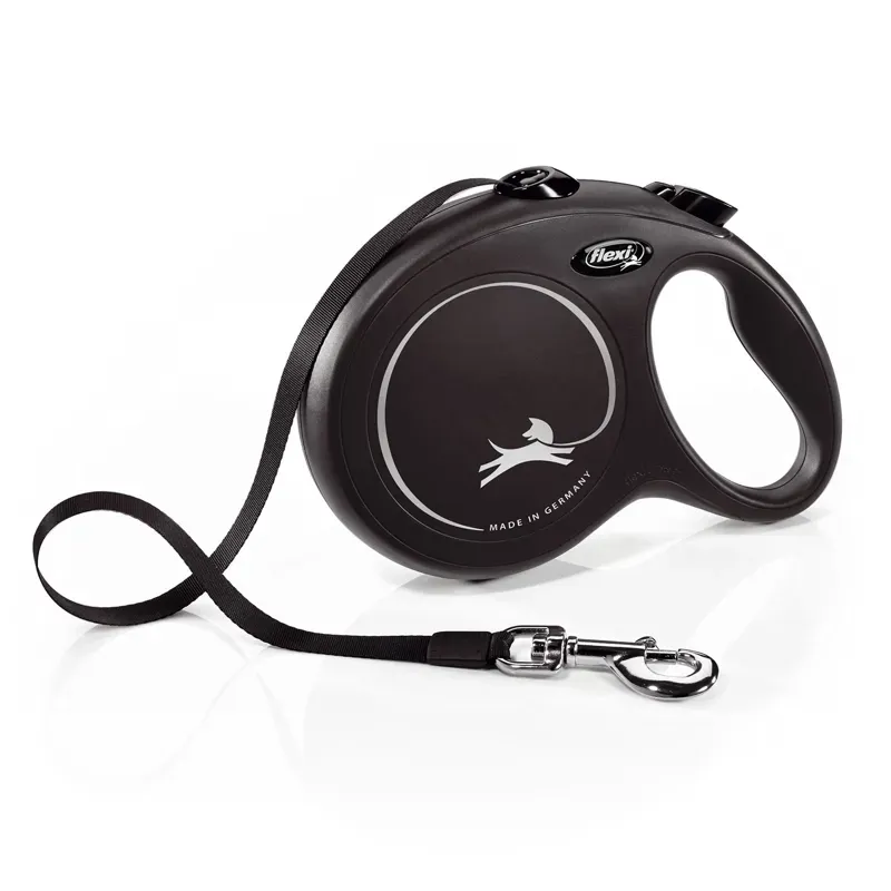 Flexi Large 8m New Classic Tape Leash in Black