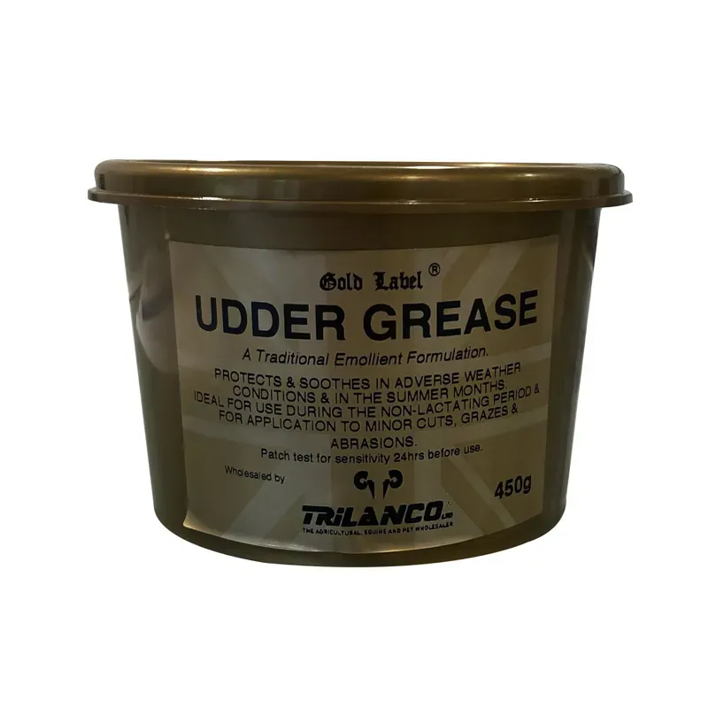 Gold Label 450g Udder Grease in Black