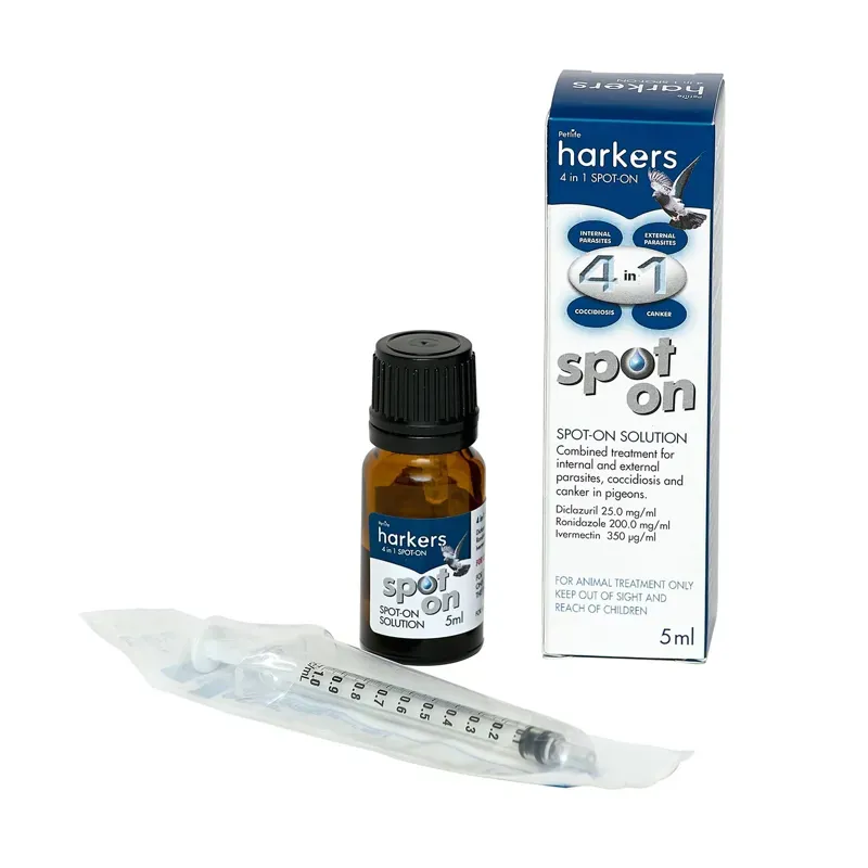 Harkers Spot-On 4-in-1 Solution - 5ml
