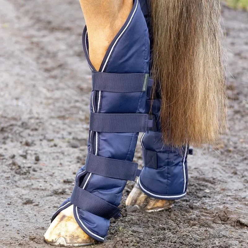 Hy Equestrian Economy Travel Boots Navy Full-3