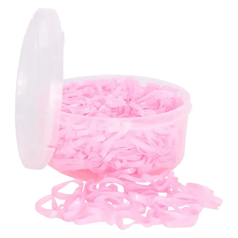 Imperial Riding Plaiting Bands Soft Pink - Xlarge
