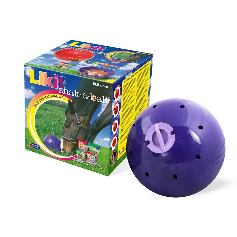 Likit Snak-A-Ball Feeding Ball in Purple