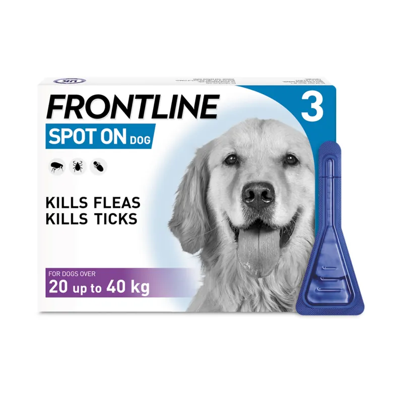 Frontline Spot On For Large Dogs 20-40kg - 3 Pipettes 20-40 kg x 3 pipette large dog