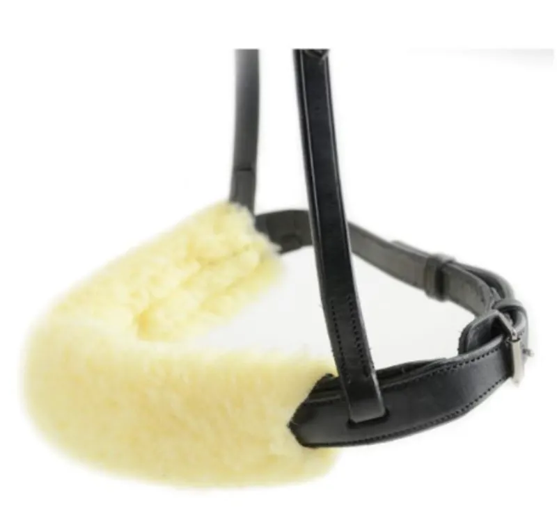 Hy Equestrian Noseband Cover in Natural