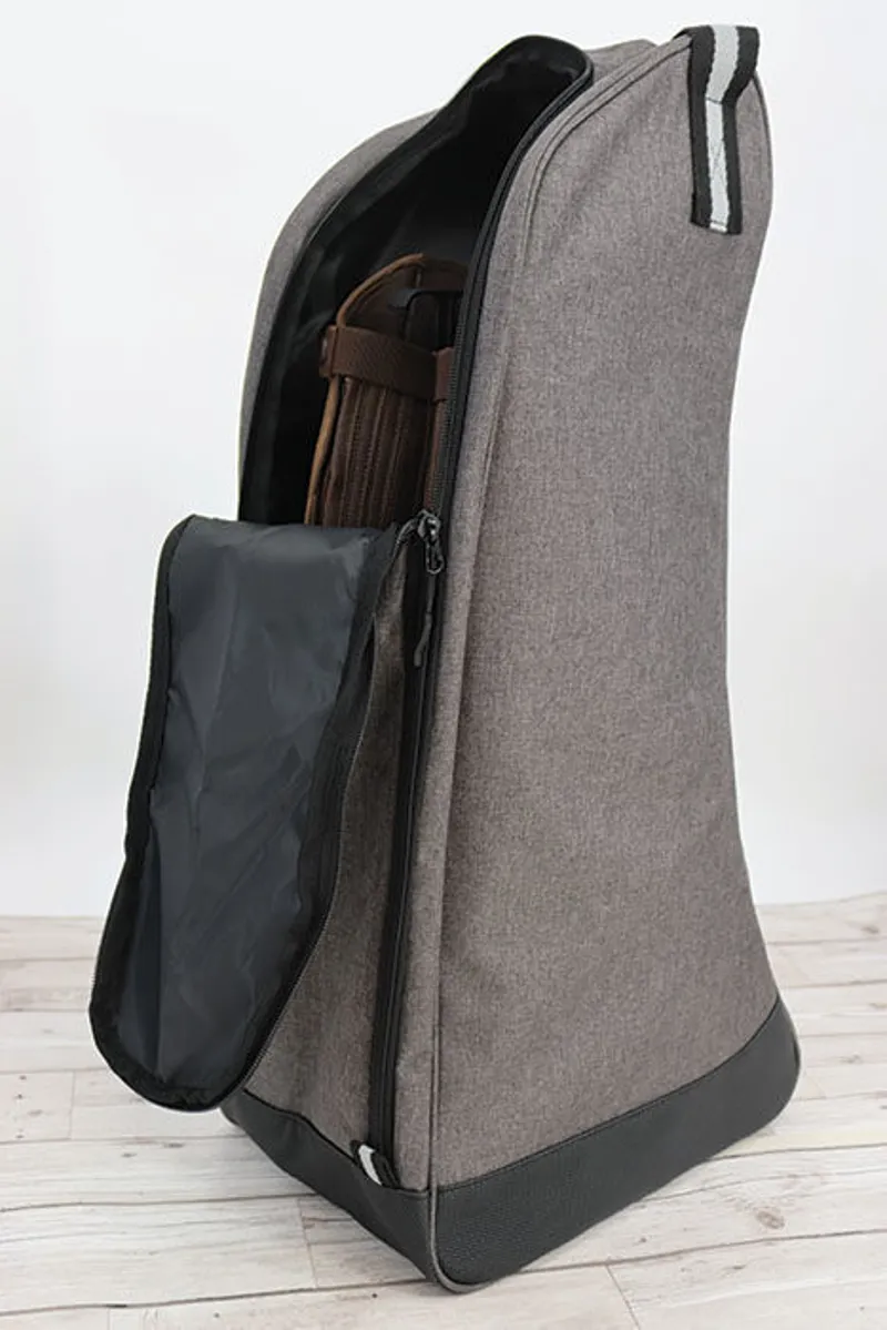 Woof Wear Riding Boot Bag Grey  Black-1