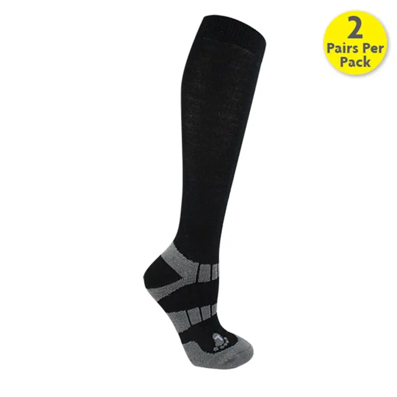 Woof Wear Winter Riding Sock 2pk Black