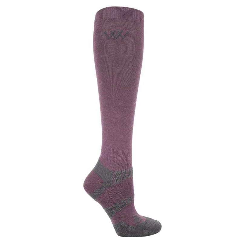 Woof Wear Winter Riding Sock 2pk Heather