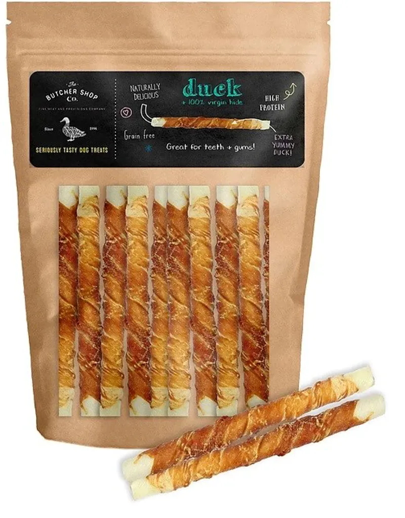 The Butcher Shop co. White Twisted Sticks Duck 25pcs