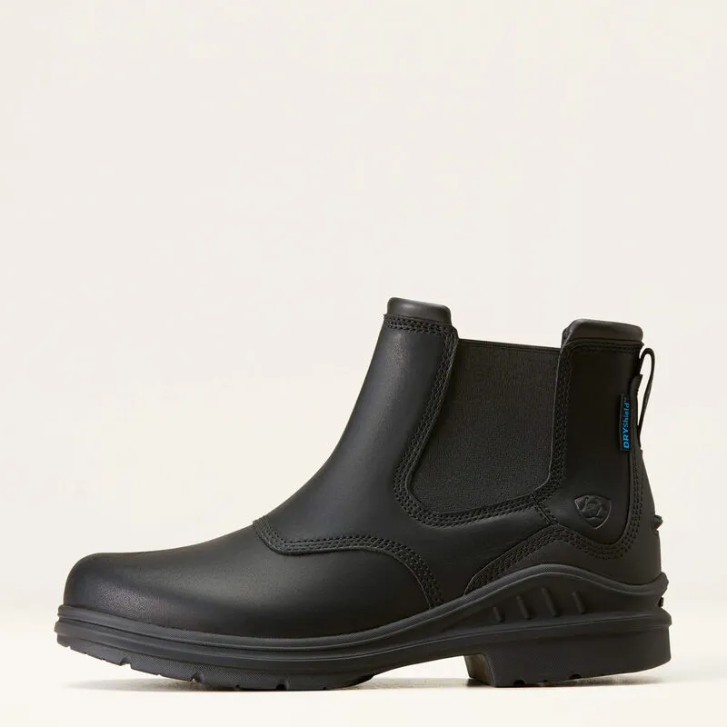 Ariat Mens Barnyard Waterproof Chelsea Boot Black-1