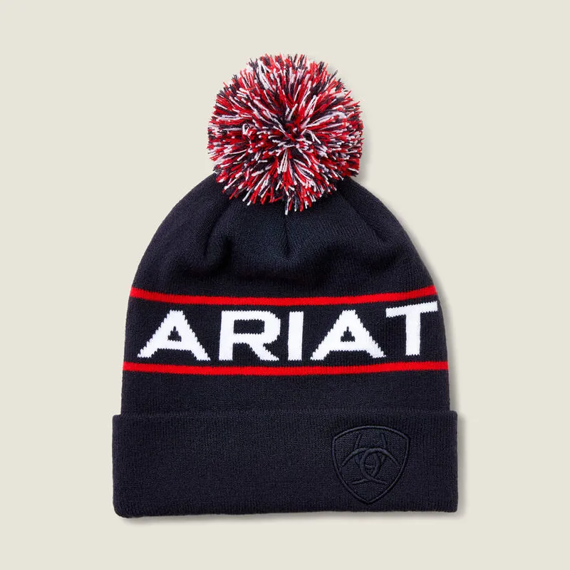 AW25 Ariat Team Beanie Navy