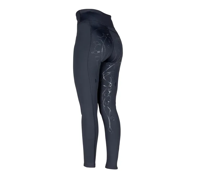 Aubrion Team Winter Riding Tights - Young Ridier BLACK-4