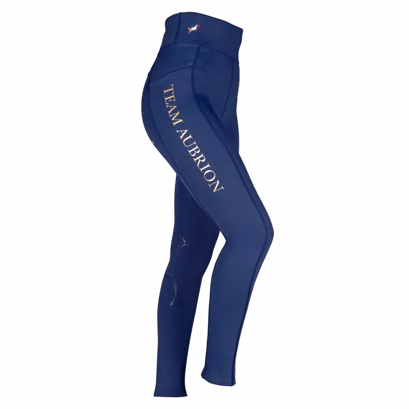 Aubrion Team Winter Riding Tights - Young Ridier NAVY