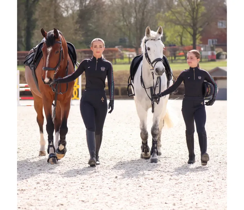 Aubrion Team Winter Riding Tights - Young Ridier BLACK-2