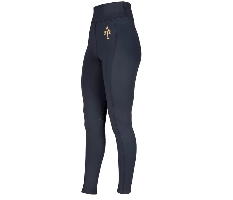 Aubrion Team Winter Riding Tights - Young Ridier BLACK-3