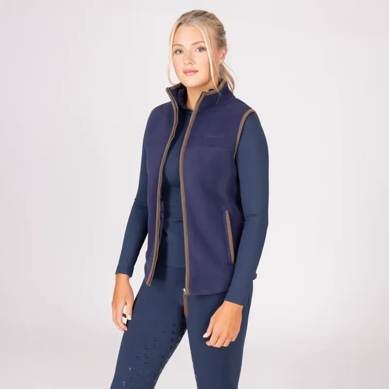 Aubrion Core Fleece Gilet Navy-4