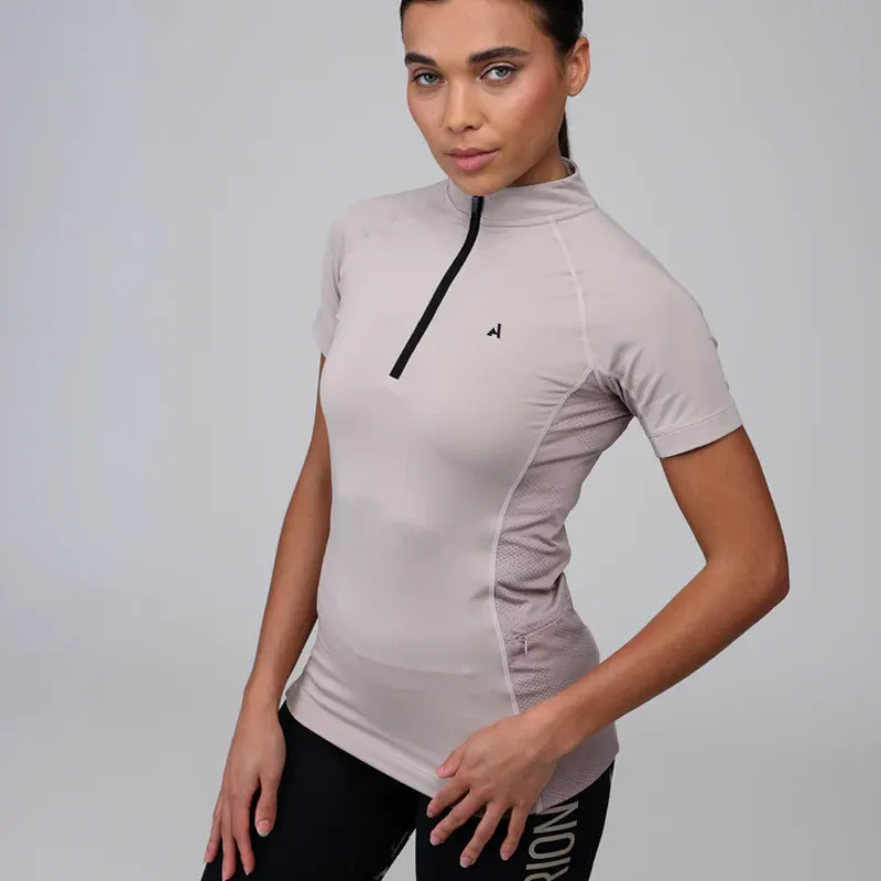 Aubrion React Short Sleeve Base Layer- Sand-2