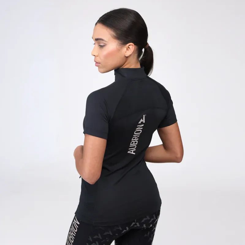 Aubrion React Short Sleeve Base Layer- Shadow-1