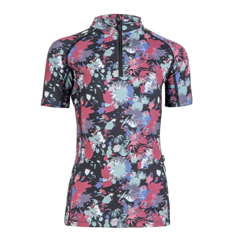 Aubrion React Junior Short Sleeve Base Layer-Abstract