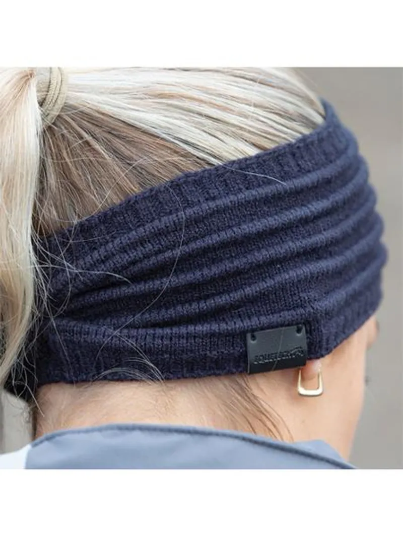 Equetech Silhouette Stretch Knit Headband Navy