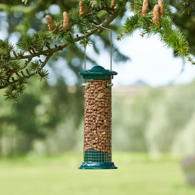 Walter Harrisons Green Die Cast Peanut and Suet Feeder 20cm-1