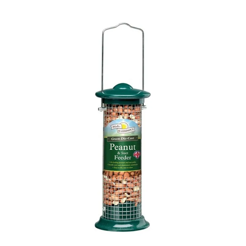 Walter Harrisons Green Die Cast Peanut and Suet Feeder 20cm