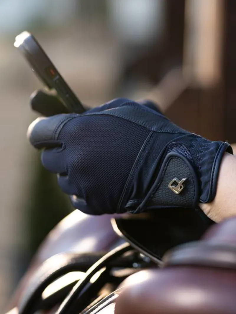 LeMieux Pro Mesh Glove Navy-1