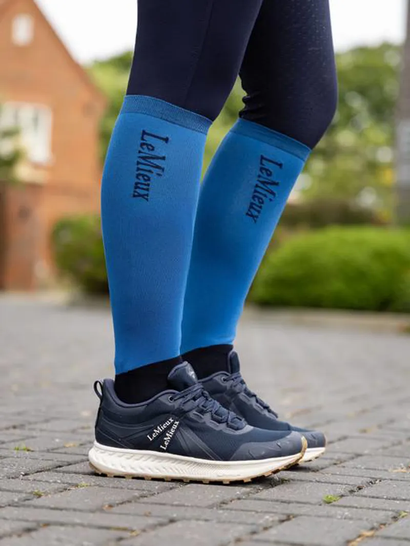 LeMieux Competition Sock Benetton Blue-1