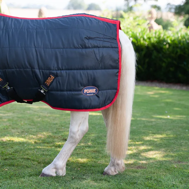 Ponie 200 Stable Rug 200g Black/Red-2