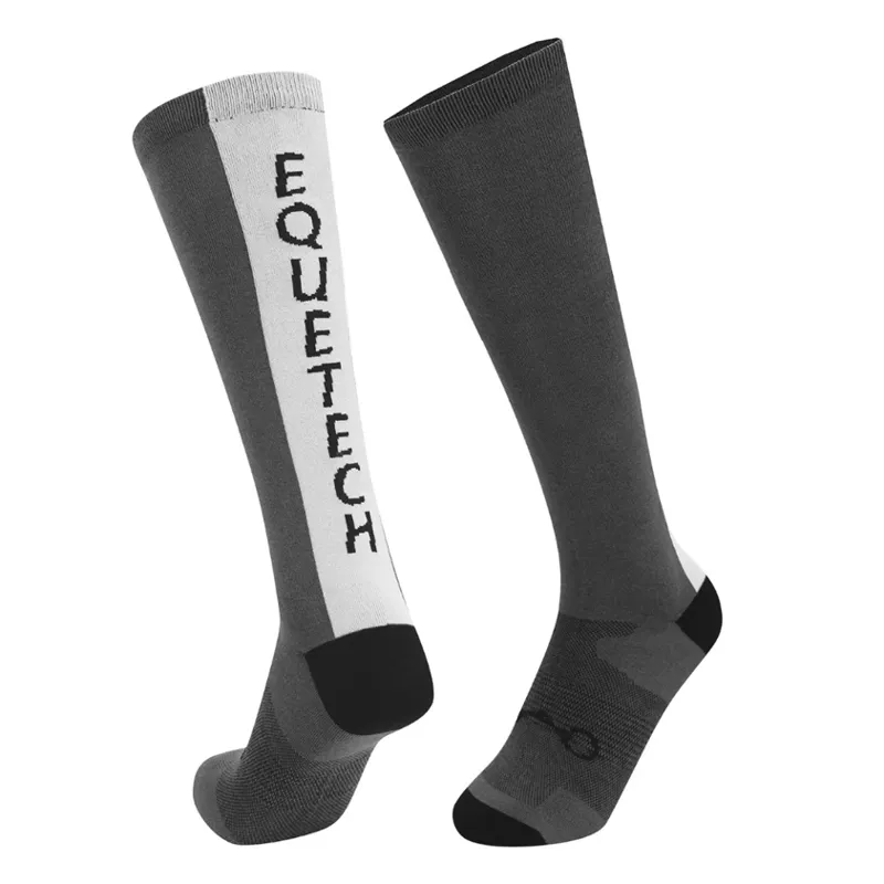 Equetech Stridepro Riding Socks Grey 2pk