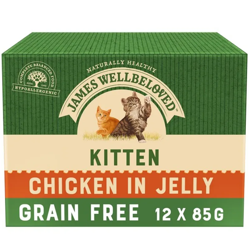 Wellbeloved Kitten Chicken GF Pouch 12 x 85g